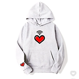 Kim Seungmin Wi-Fi Kalp Kanguru  Cep Sweatshirt