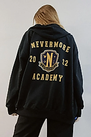 Siyah Nevermore Academy Wednesday Hırka
