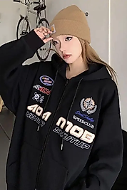 Siyah 404 Never Shutup Hırka